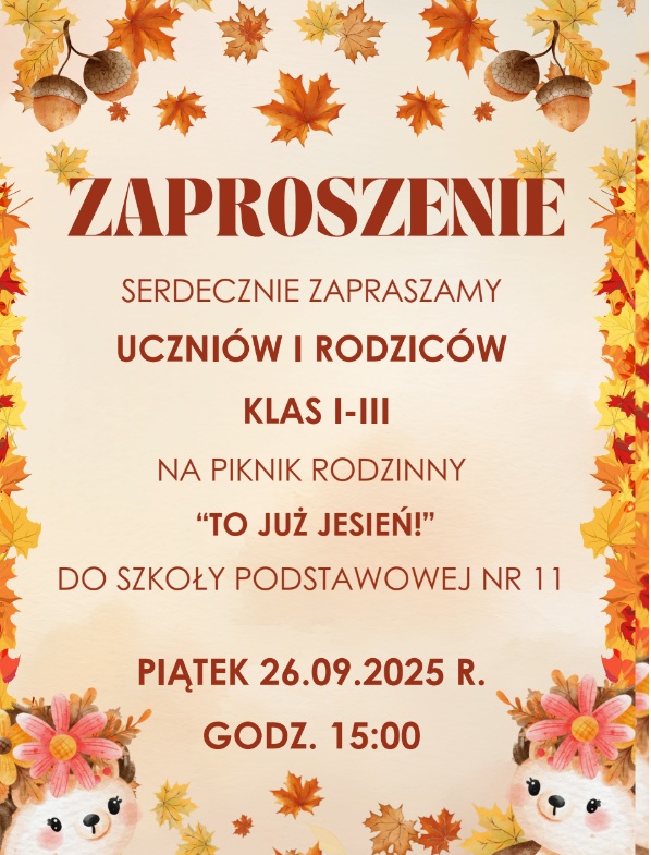 Plakat - zaproszenie na piknik
